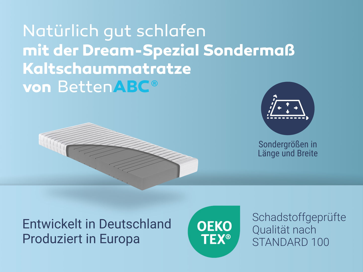 Betten-ABC Dream Spezial Sondermaß Kaltschaummatratze