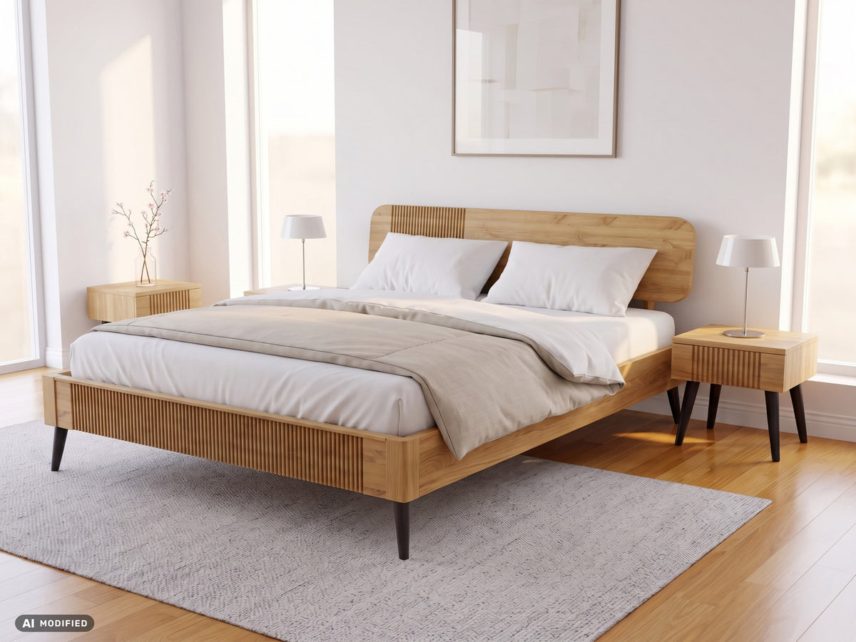 Betten-ABC Lundo Bett, Massive Kiefer für warme Optik und lebendige Maserung