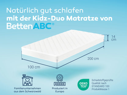 Betten-ABC Kidz-Duo Kinder- und Jugendmatratze