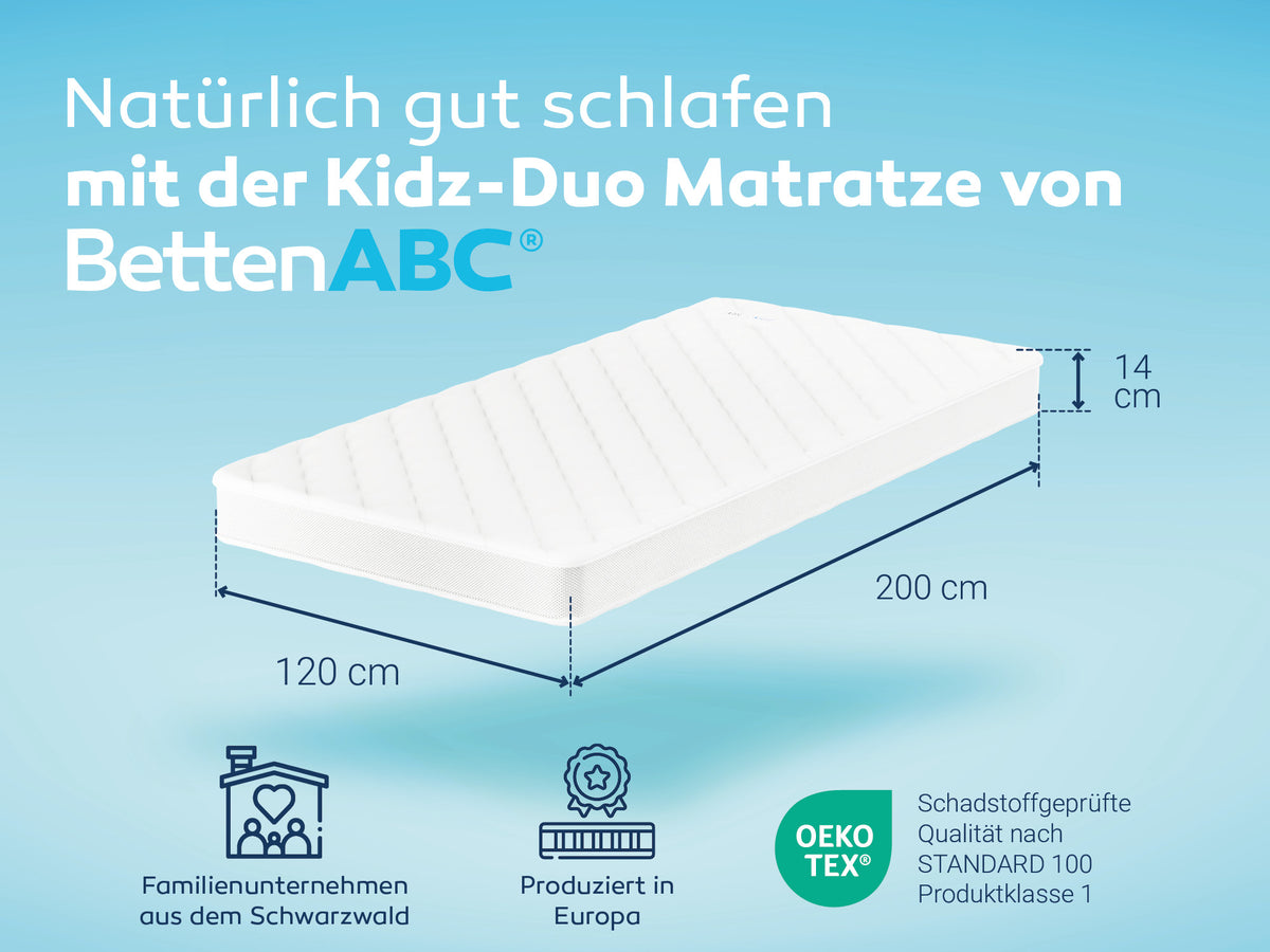Betten-ABC Kidz-Duo Kinder- und Jugendmatratze