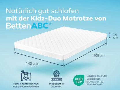 Betten-ABC Kidz-Duo Kinder- und Jugendmatratze