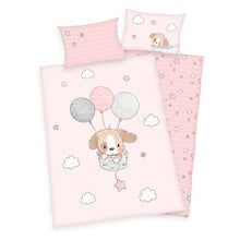 Herding Baby „SWEET PUPPY“ – BIO Bettwäsche mit Wendemotiv, 100% Baumwolle, 100x135 cm+40x60 cm
