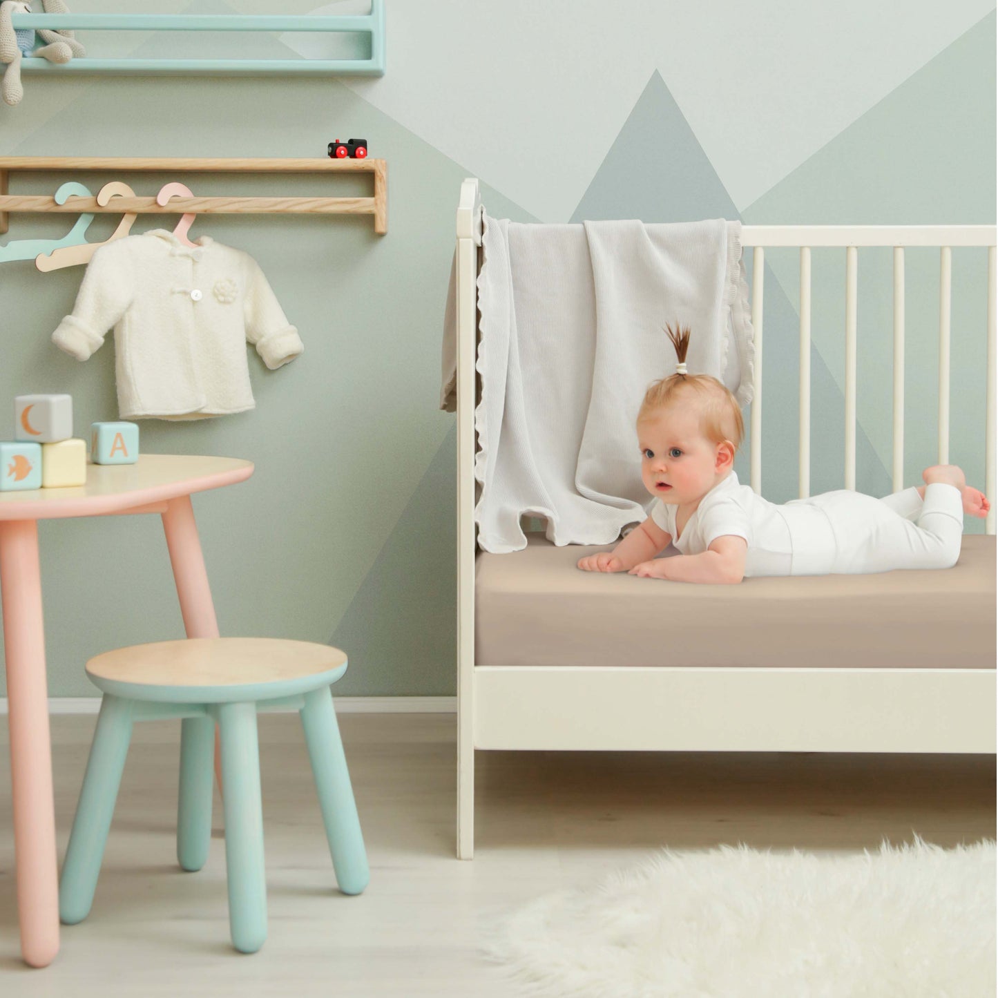 Traumhaft gut Schlafen –Kinder-/Baby Spannbetttuch hochwertige Qualität, trocknergeeignet