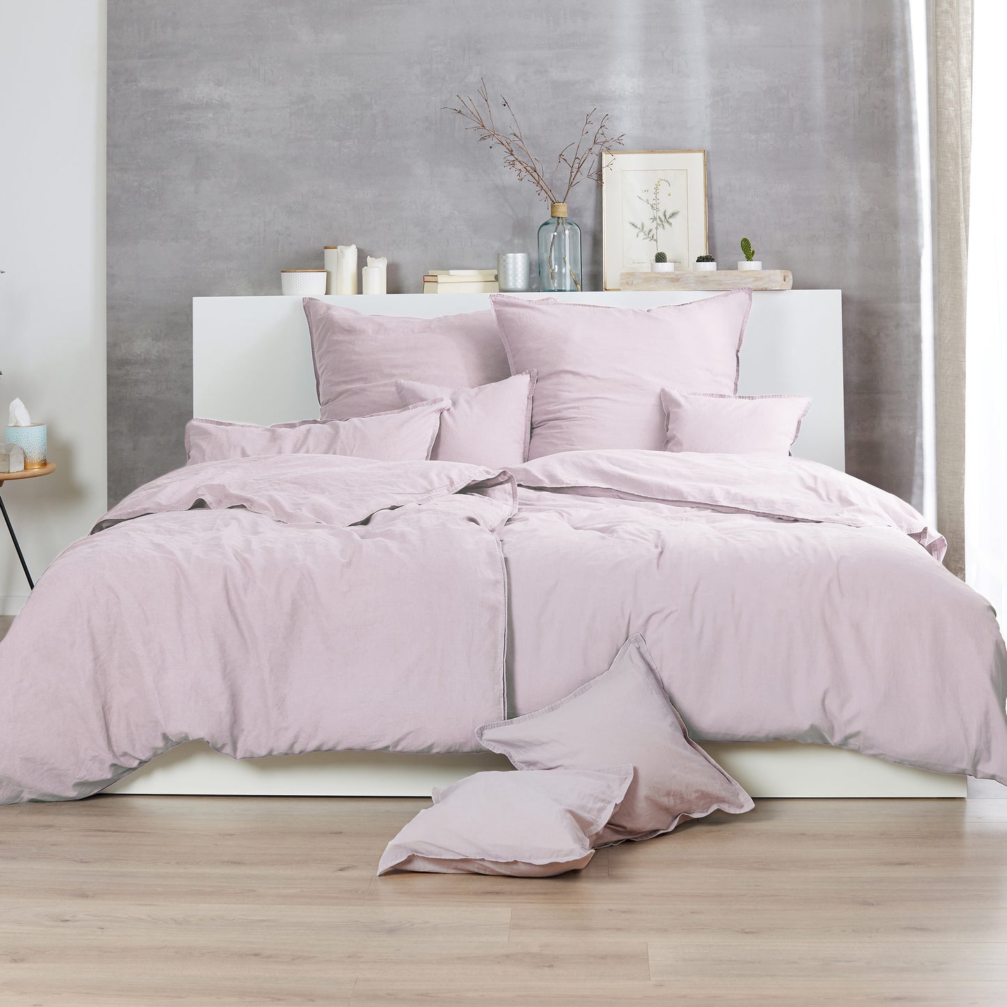 Traumhaft gut schlafen – Stone-Washed-Bettwäsche, 100% Baumwolle, in versch. Farben und Größen