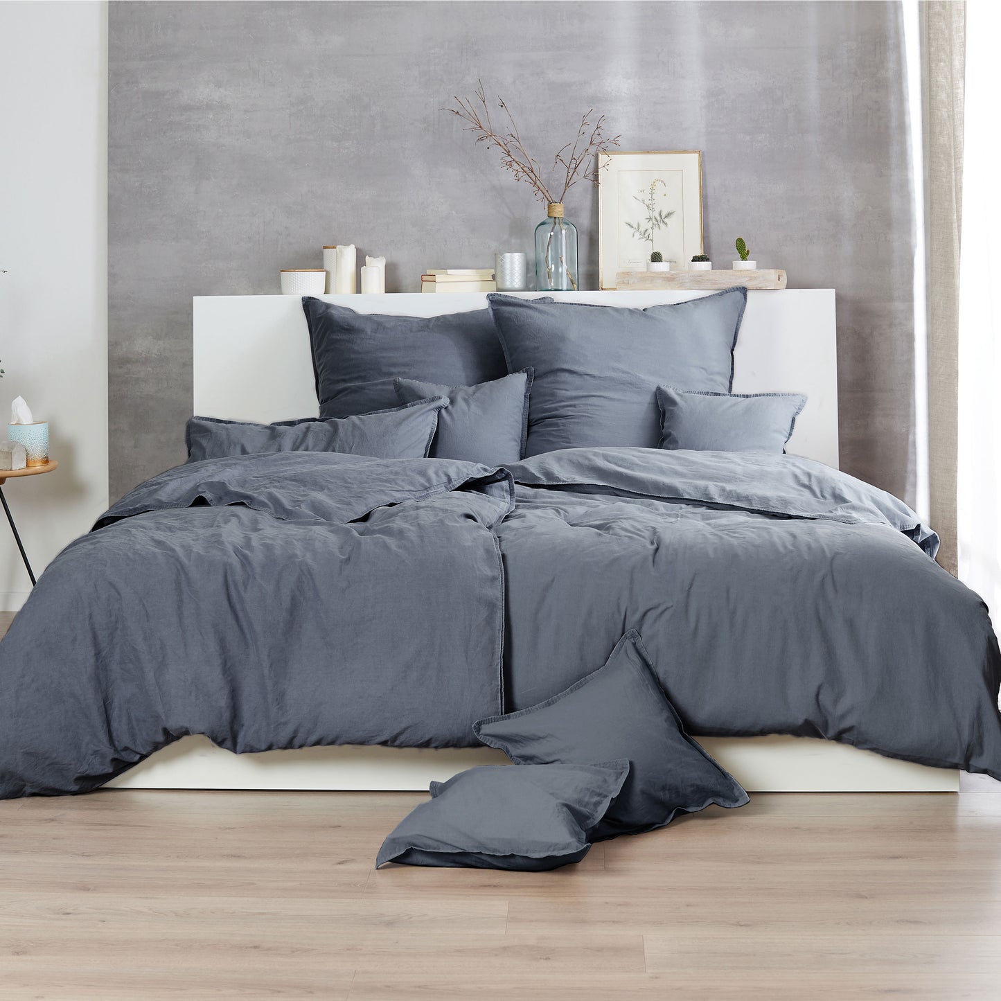 Traumhaft gut schlafen – Stone-Washed-Bettwäsche, 100% Baumwolle, in versch. Farben und Größen