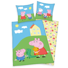 Herding "PEPPA PIG" - Bettwäsche mit Wendemotiv, 100% Baumwolle, 135x200 cm+80x80 cm