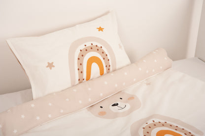 Herding Baby LITTLE FRIENDS - Renforcé-Bettwäsche mit Wendemotiv, 100% Baumwolle, 100 x 135 cm