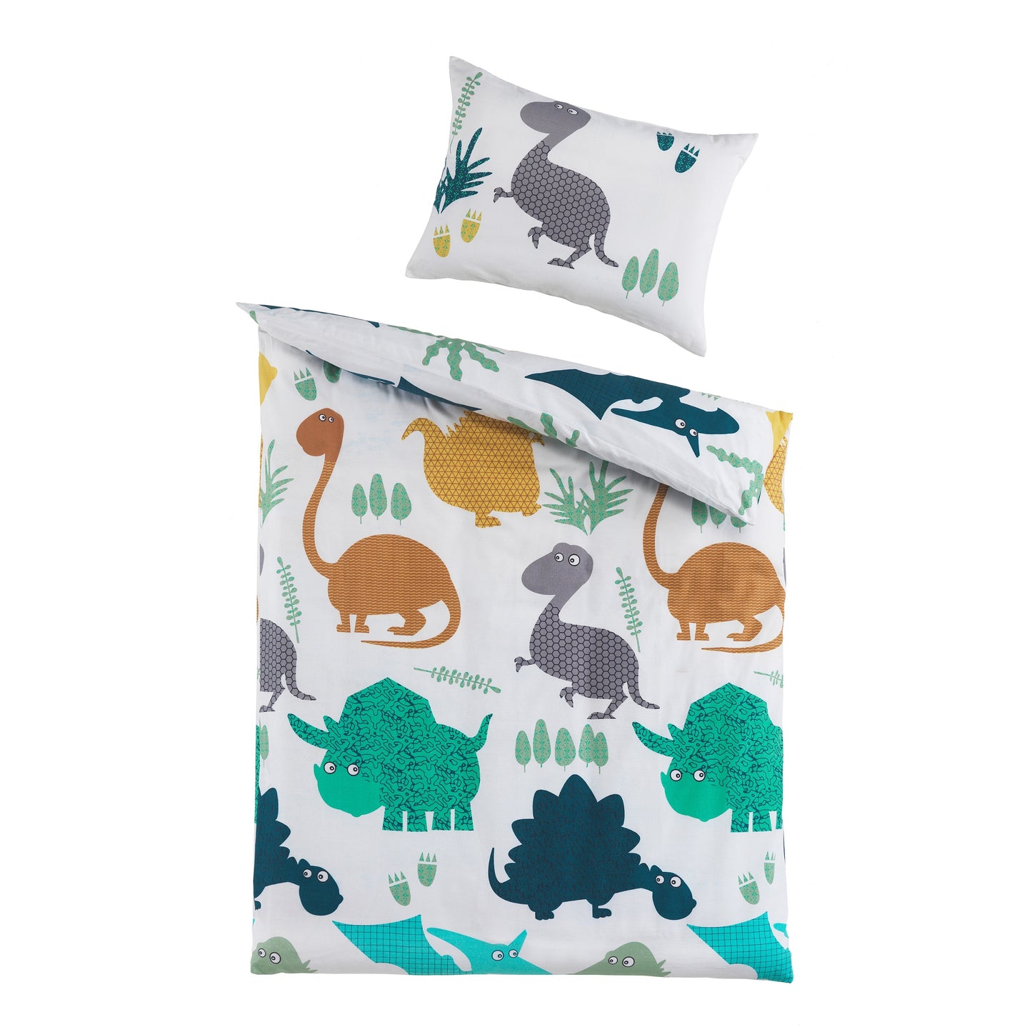 Baby Bettwäsche DINOWELT - Renforcé-Qualität aus 100 % Baumwolle, 100x135 cm