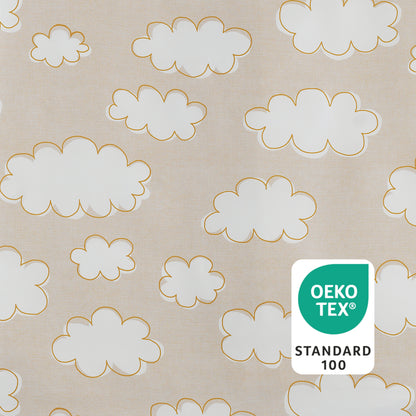 Baby Bettwäsche WÖLKCHEN - Renforcé-Qualität aus 100 % Baumwolle, 100x135 cm