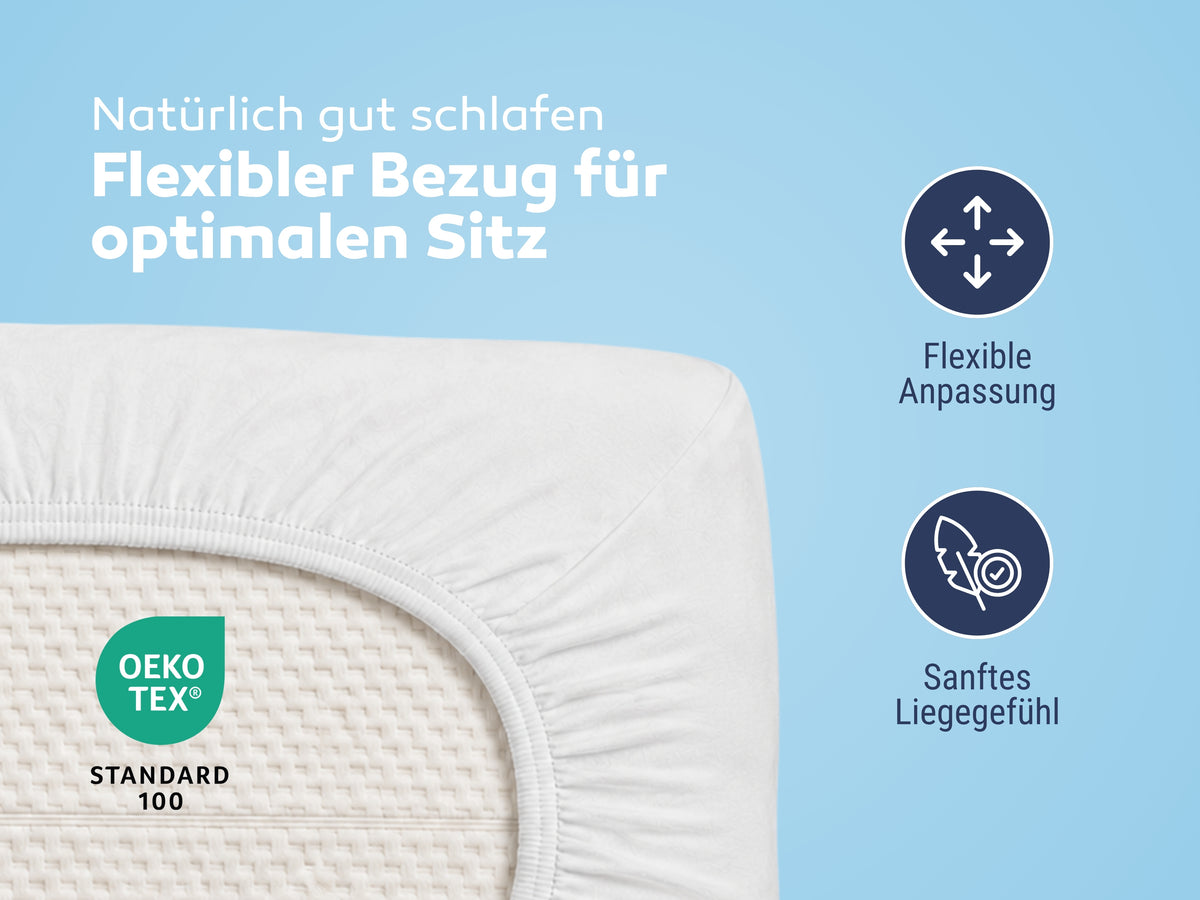 Flexibler Jersey-Elasthan Kissenbezug