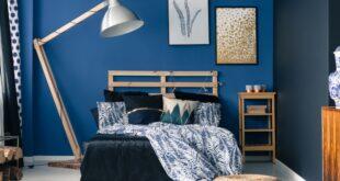 Schlafzimmer in Blau